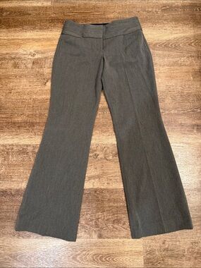 Express Olive Charcoal Boot-Cut Dress Pants